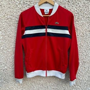 Vintage Izod Lacoste Classic Stripe Sweat Jacket
